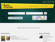 Tablet Screenshot of happyfriendly.com